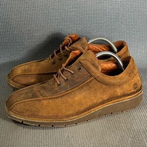 RUFF HEWN Men’s Moc Brown Leather Shoes Size 11